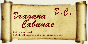 Dragana Cabunac vizit kartica